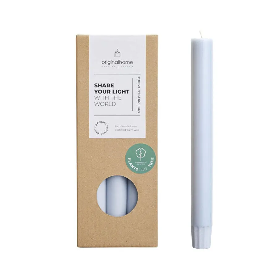 The Mia Şamdan Mumu Mavi 20 Cm