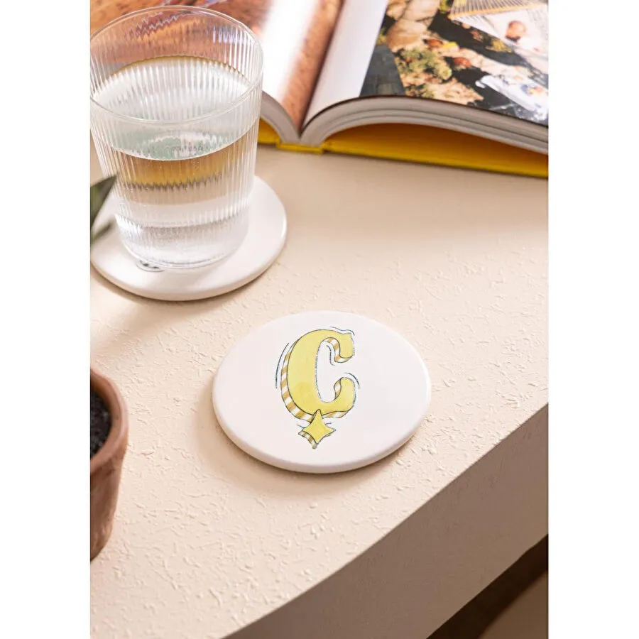 The Mia Harf Bardak Altlığı Ç