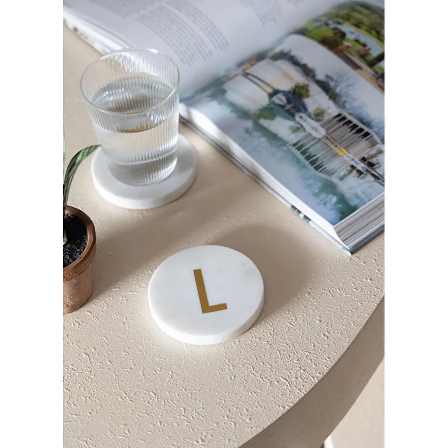 The Mia Mermer Bardak Altlığı L