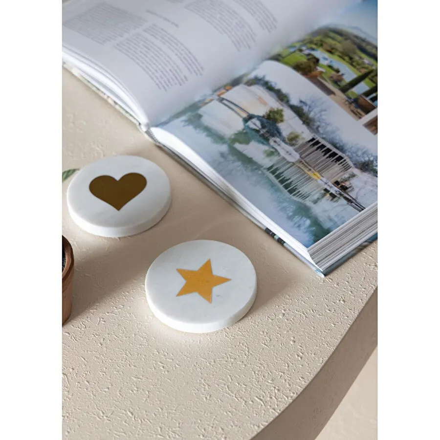 The Mia Mermer Bardak Altlığı Yildiz