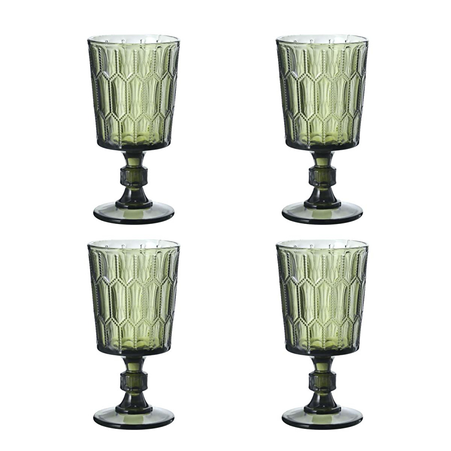 Lucky Art Almera Lucky Art 4lu Cam Kadeh Seti Yeşil