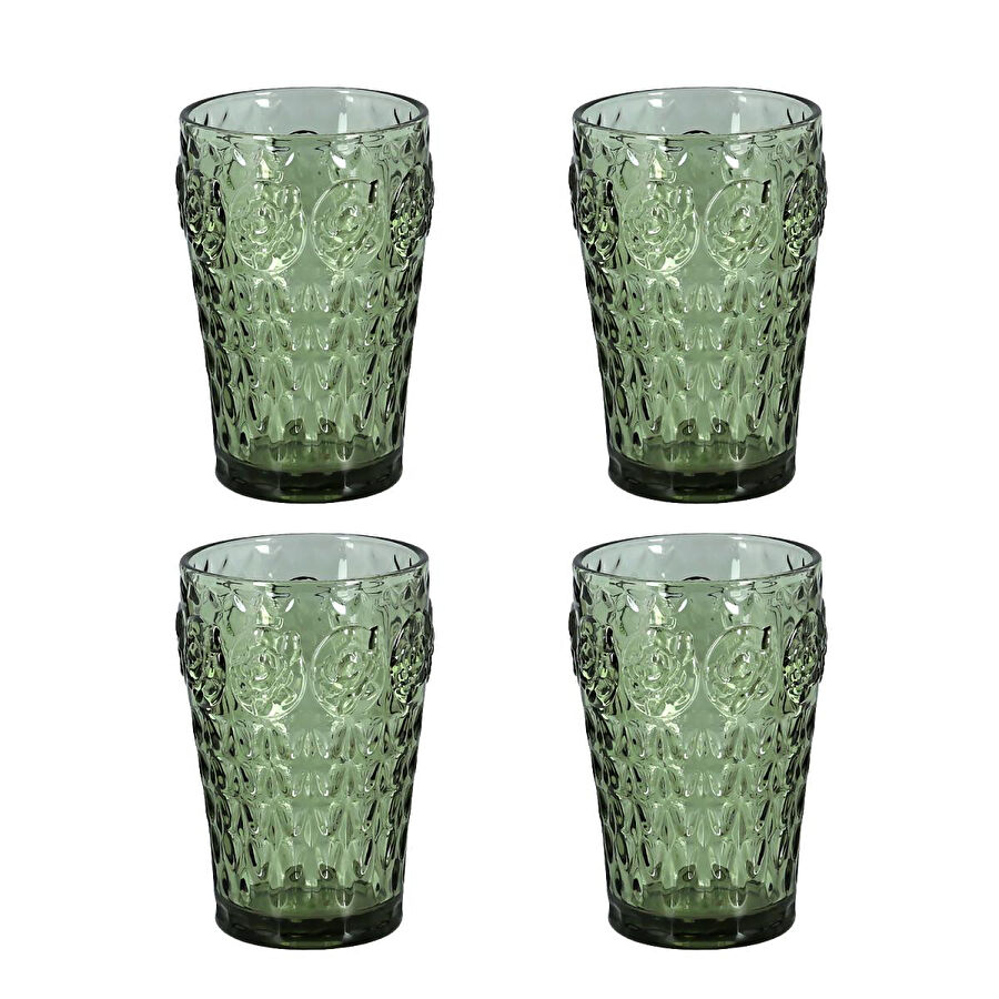 Lucky Art Florine Lucky Art 4lu Cam Mesrubat Bardagı Seti Yeşil