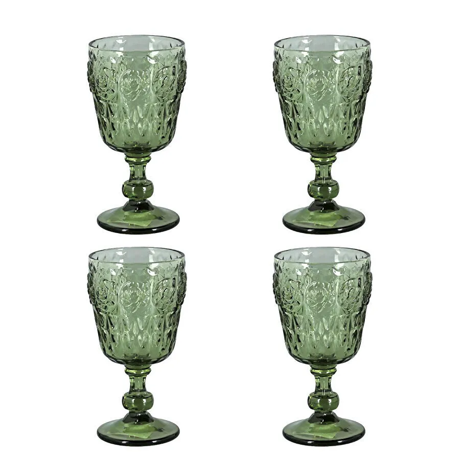 Lucky Art Florine Lucky Art 4lu Cam Kadeh Seti Yeşil