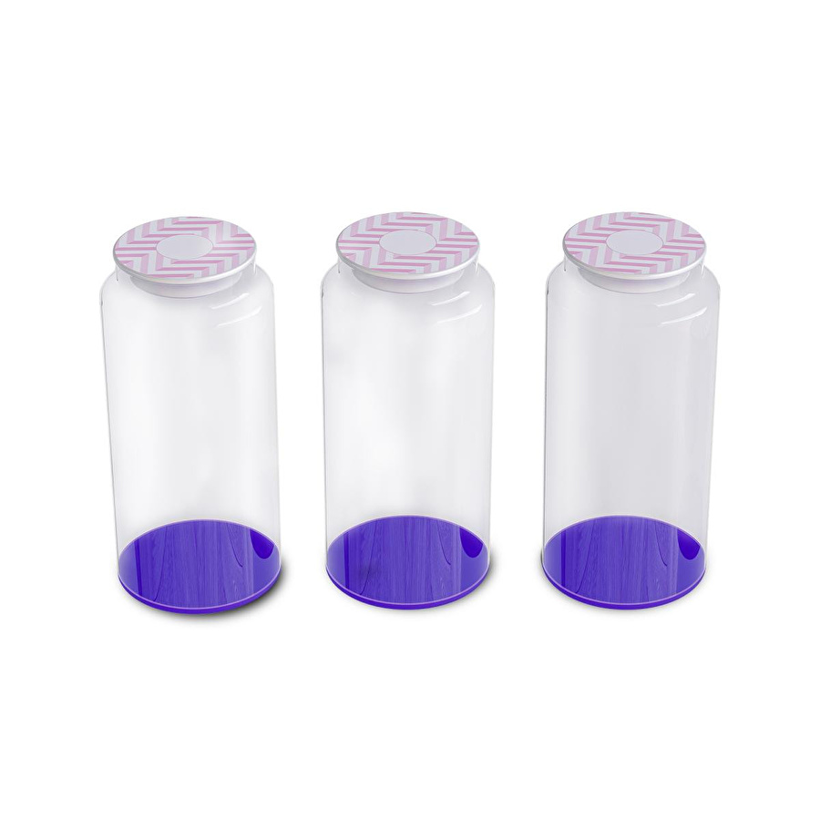 Kavalye Büyük Boy Üçlü Kavanoz