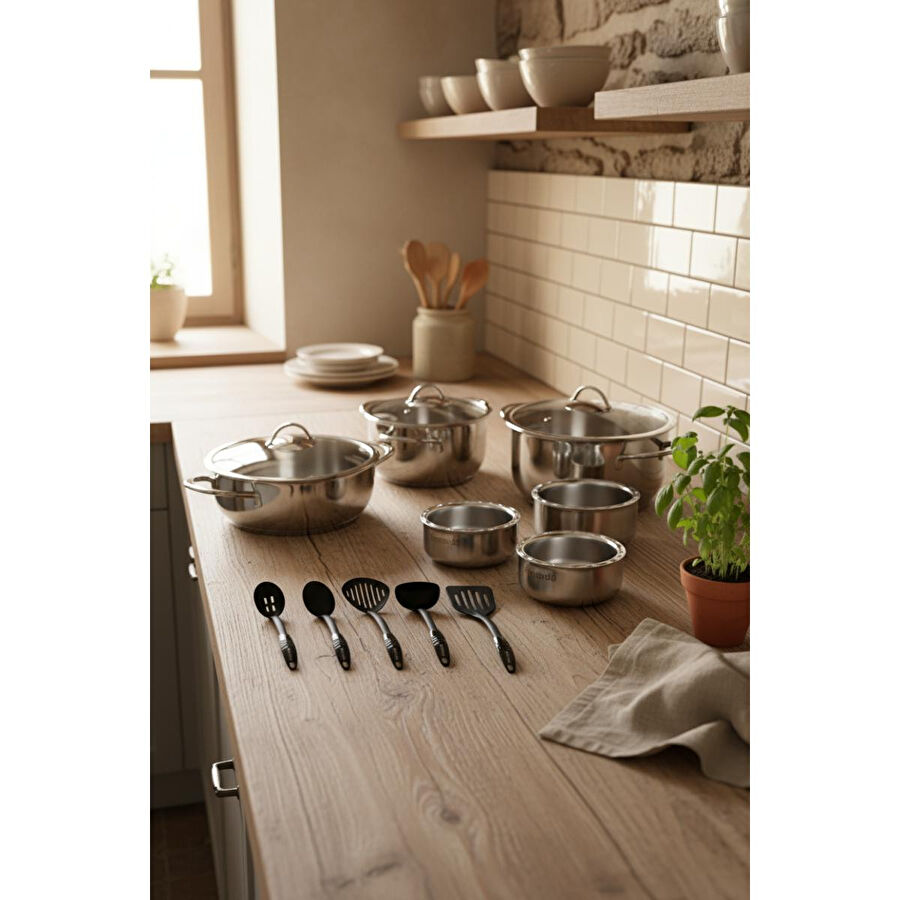 Bernardo Kayra 17 Parça Çelik Set