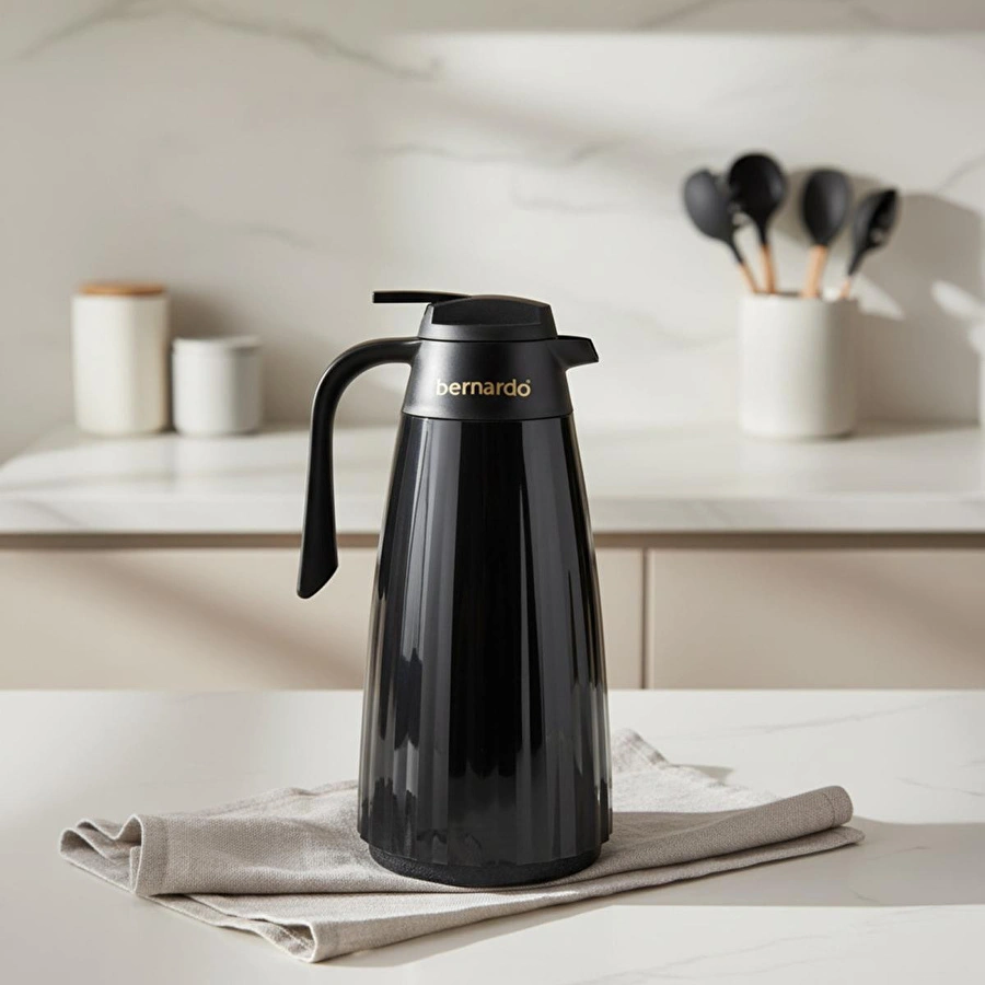Bernardo Velana Cam Termos Siyah 1.5 Litre