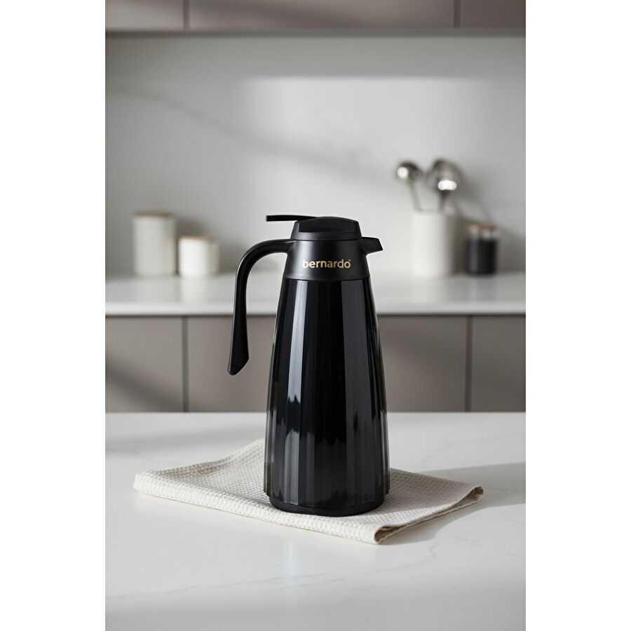 Bernardo Velana Cam Termos Siyah 1.5 Litre