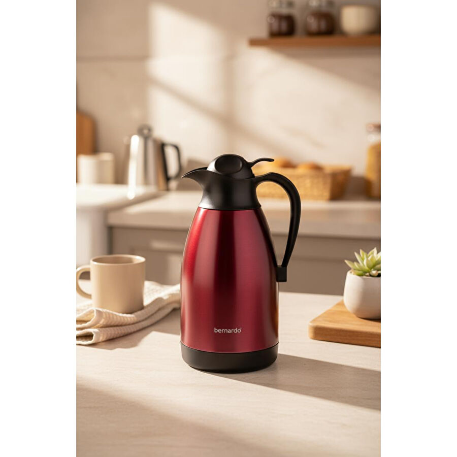 Bernardo Grandio Çelik Termos Bordo 2 Litre