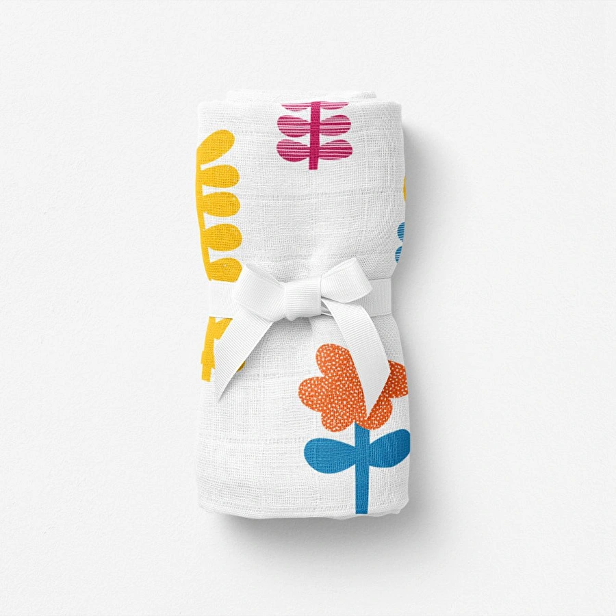 Itsy Bitsy Kids Amulet Lemon, Müslin Bebek Örtüsü , 70x70 Cm