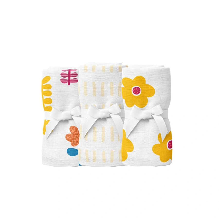 Itsy Bitsy Kids Amulet Lemon , Müslin Ağız Mendili , 40x40 Cm 6'lı Set