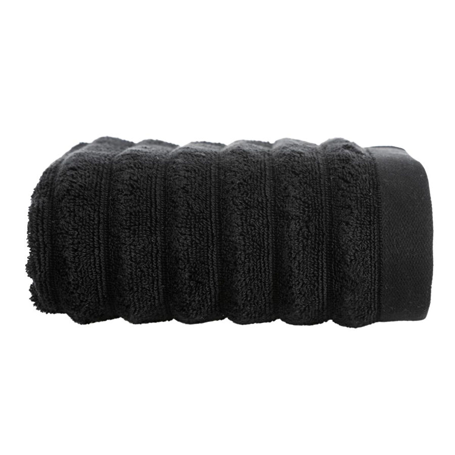 Mudo Home Stella Yüz Havlusu Si̇yah 50x80