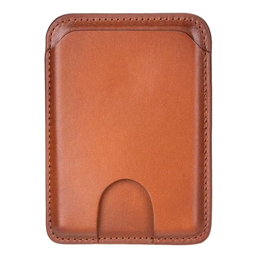 Bloominbag Linea Warm Camel Phone Card Holder Deri Telefon Kartlık
