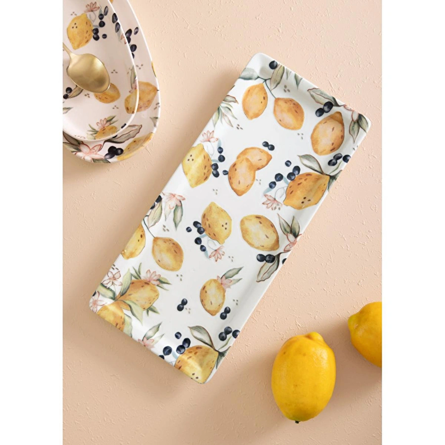 The Mia Limoncello Dikdörtgen Servis 35x16 Cm Lmn021