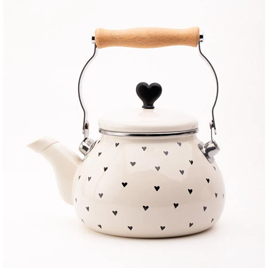 Emaylab Black Cupid Emaye Kettle