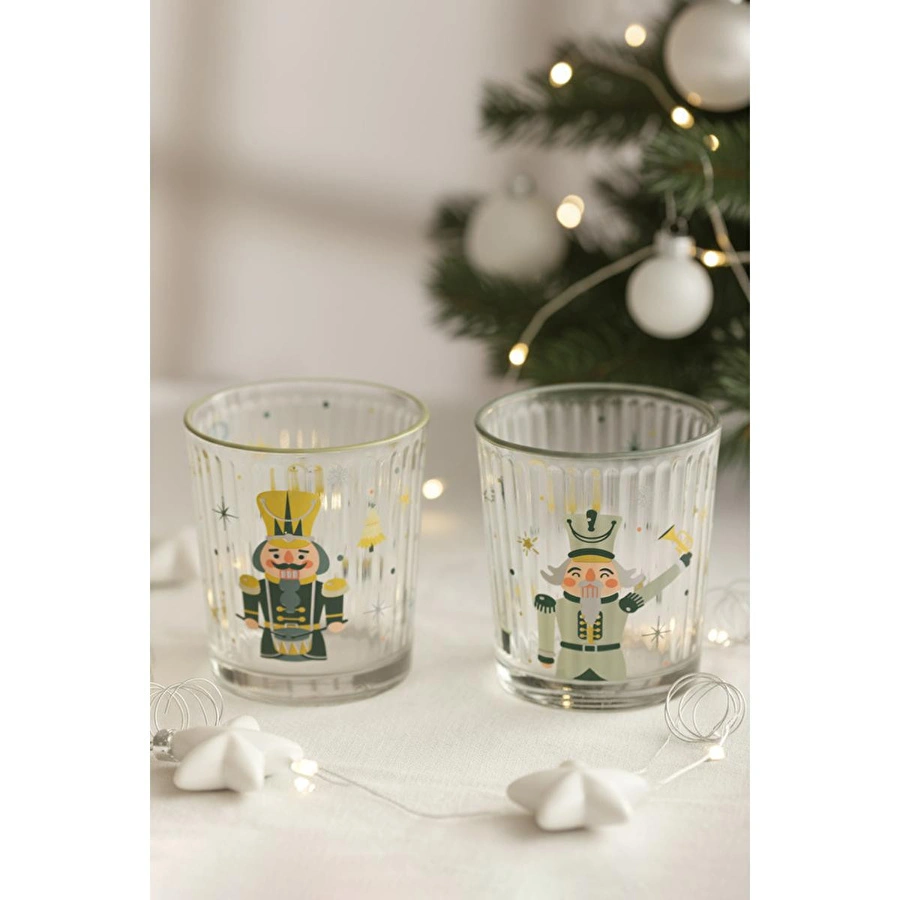 Rakle Magical Christmas Optic 2'li Su Bardağı Seti 360 Cc