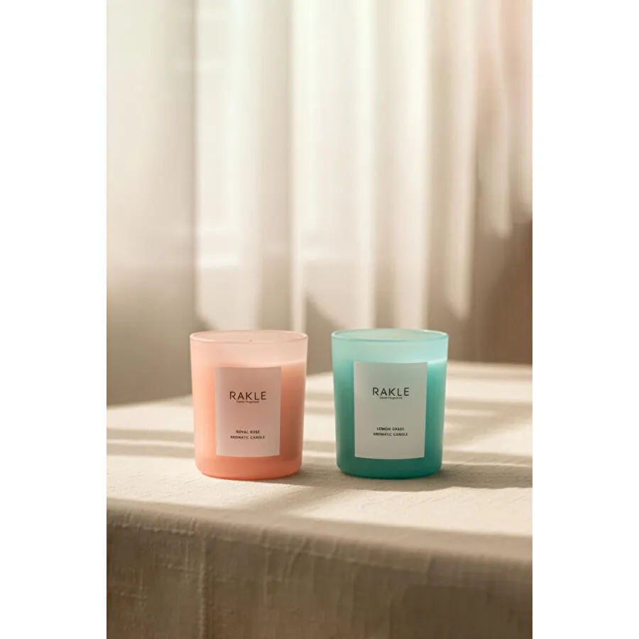 Rakle Basic Soft 2'li Mum Seti Yeşil - Pembe 120 Gr