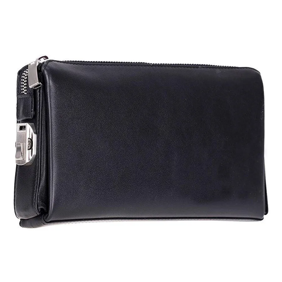 Bloominbag Forte Wrist Onyx Black Unisex Kilitli Clutch Çanta