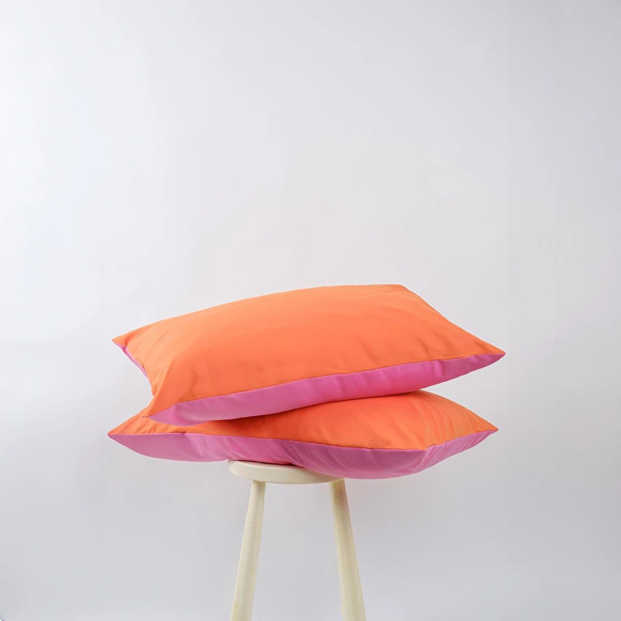 Cozy Home Popping Colors Yastık Kılıfı Dusk Pembe-Turuncu 50x70