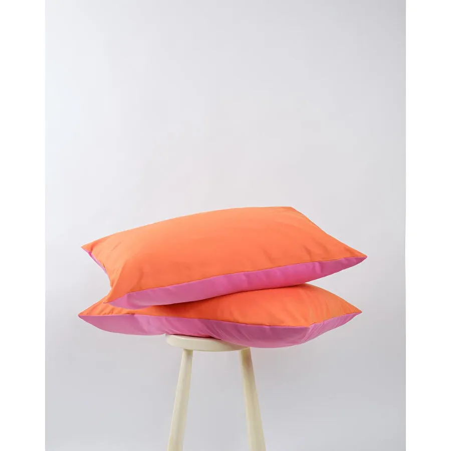 Cozy Home Popping Colors Yastık Kılıfı Dusk Pembe-turuncu 50x70