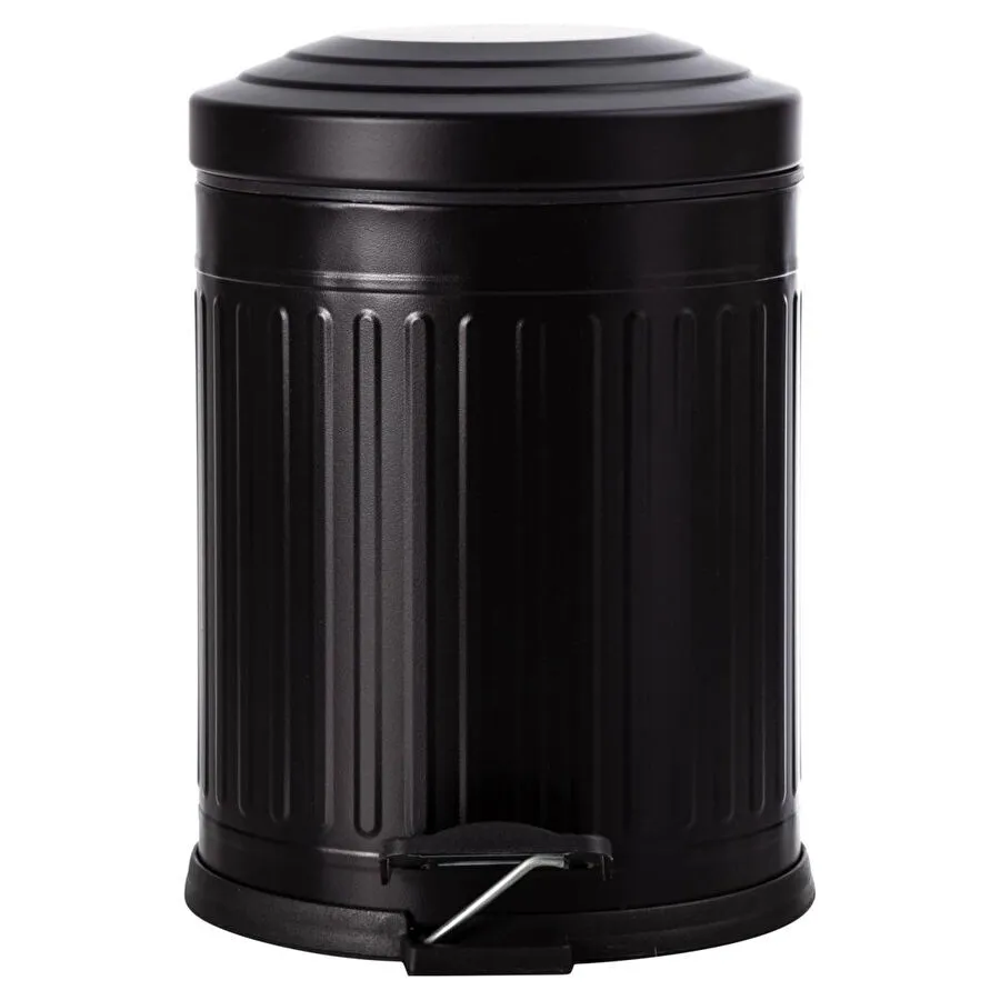 Mudo Home 5lt Pedalli Vintage Çöp Kovasi Si̇yah