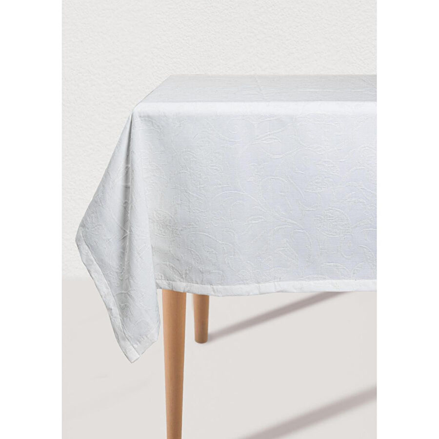 The Mia Dikdörtgen Masa Örtüsü Krem 150x230 Cm