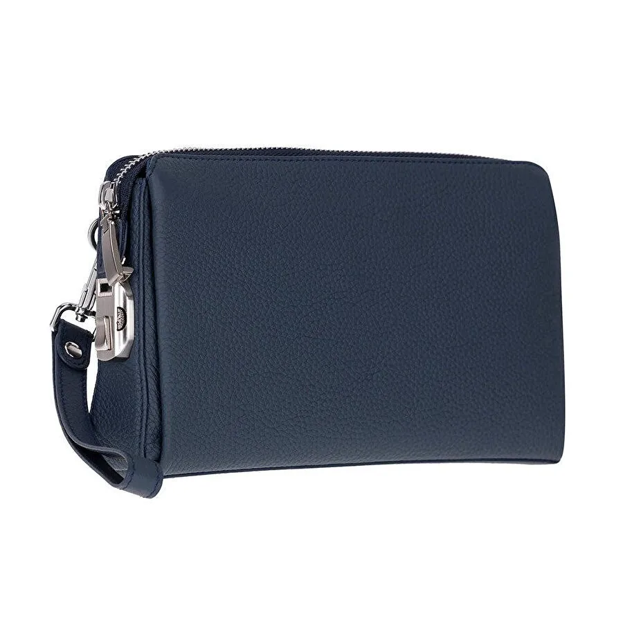 Bloominbag Forte Wrist Midnight Navy Unisex Kilitli Clutch Çanta