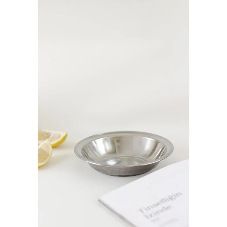 Beige & Stone Paslanmaz Çelik 15,5 Cm Çerez Kahvaltılık Tabağı