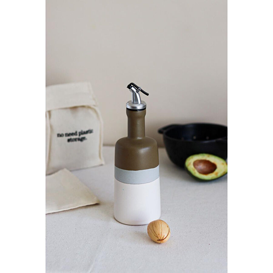 Beige & Stone Natural Stone Zeytinyağı Ve Sıvıyağ Şişesi