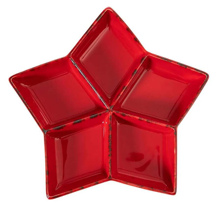 Mudo Home Star Bölmeli̇ Sunum Tabaği 27cm