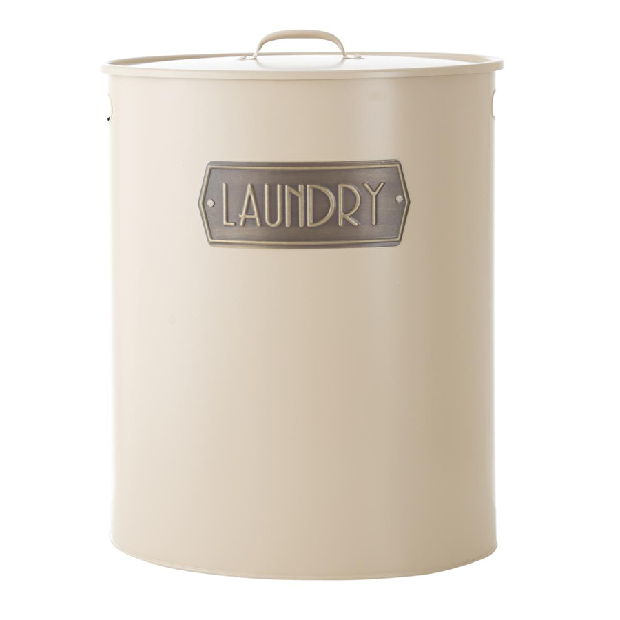 Mudo Home Metal Çamaşir Sepeti̇ Mat Bej 43x34x55