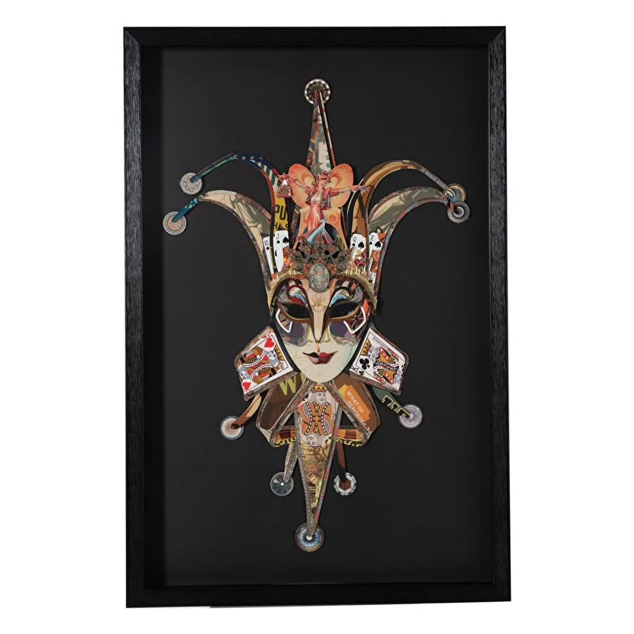 Mudo Home Black Joker Çerçeveli̇ Pano 60x90 Cm