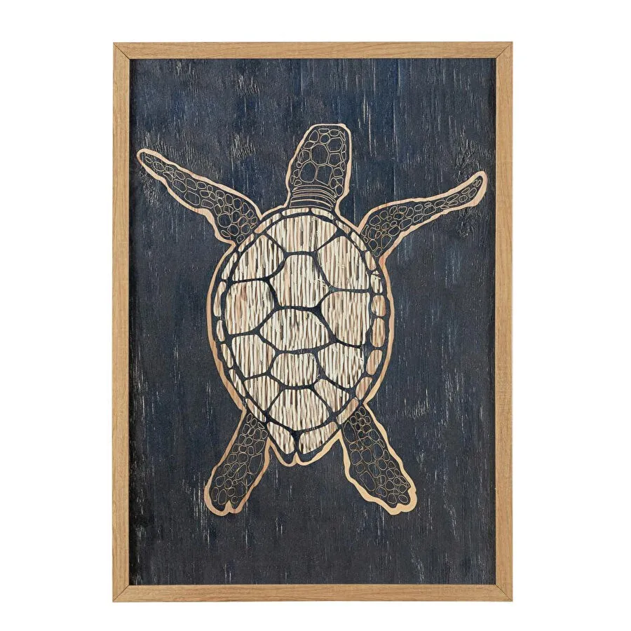 Mudo Home Terrapin Çerçeveli̇ Ahşap Tablo 50x70cm