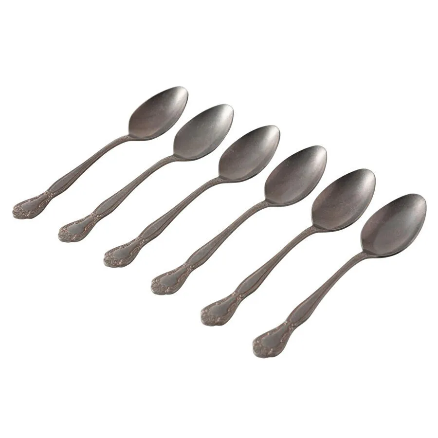 Mudo Home Aurelia Eski̇tme Gold Yemek Kaşiği 6 Li Set