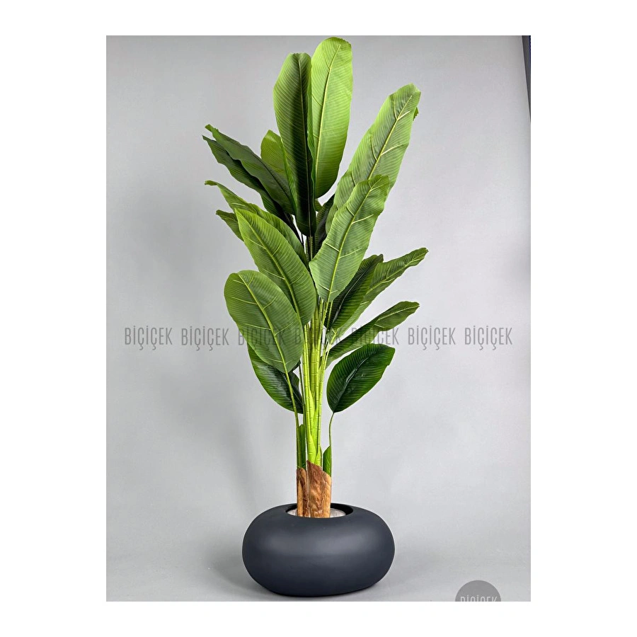 Biçiçek Yapay Muz Ağacı 185-220 Cm Gri1