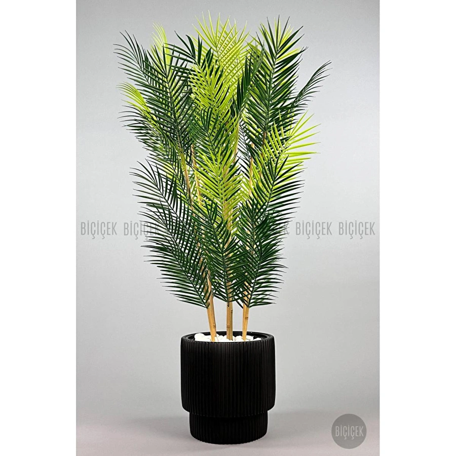 Biçiçek Yapay Areka Palmi̇yesi̇ 6 Gövde Gala Saksida Yoğun Yaprakli 3