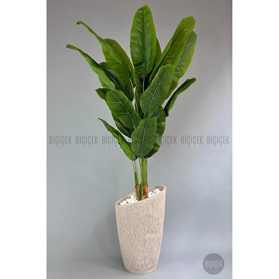 Biçiçek Yapay Muz Ağacı 230 Cm Lux Dış Mekan Saksıda 2