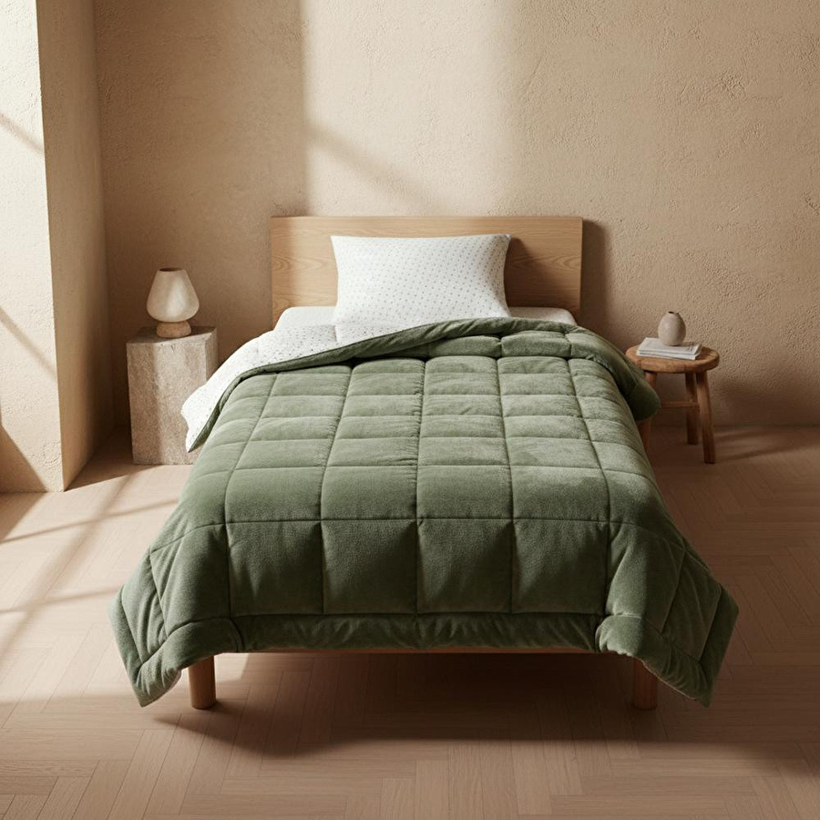Othello Tek Kişilik Çift Taraflı Welsoft Comforter Yorgan Seti 155x215 Cm - Dormio Soft Punto Serisi