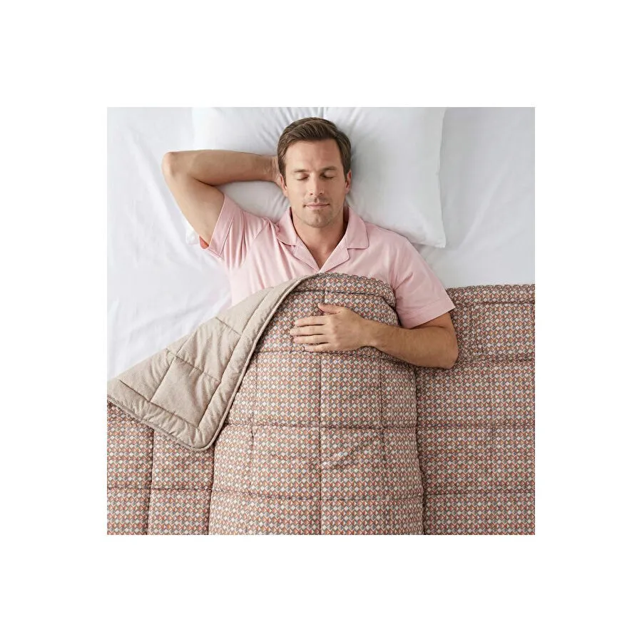 Othello Kullanımı Kolay Tek Kişilik Yorgan 155x215 Cm Orange - Dormio Trigo Serisi