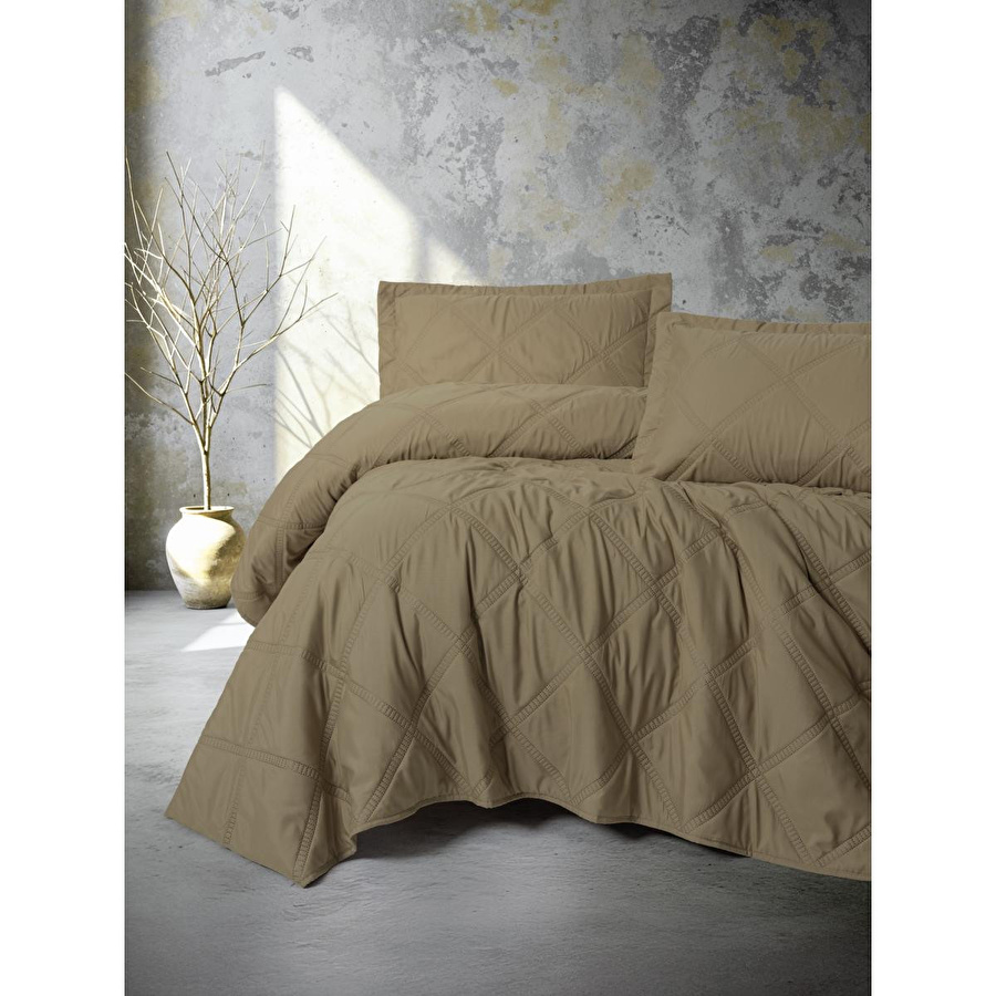 Cotton Box Serra Çift Kişilik Yatak Örtüsü Tila Bej