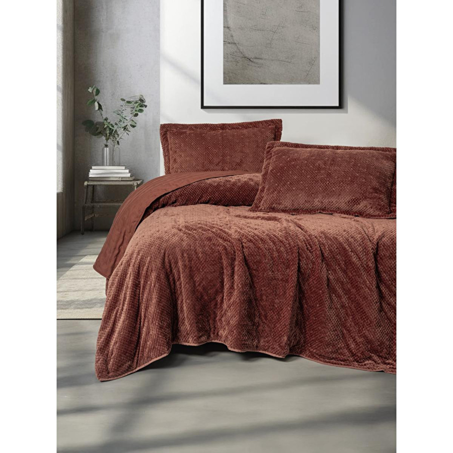 Cotton Box Softnest Çift Kişilik Yatak Örtüsü Boleta Kiremit