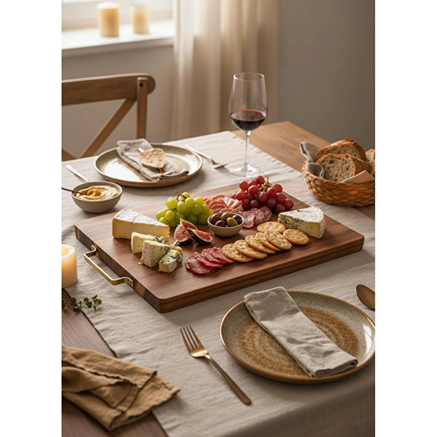 The Mia Natura Akasya Kesme Tahtası 38x27x2 Cm