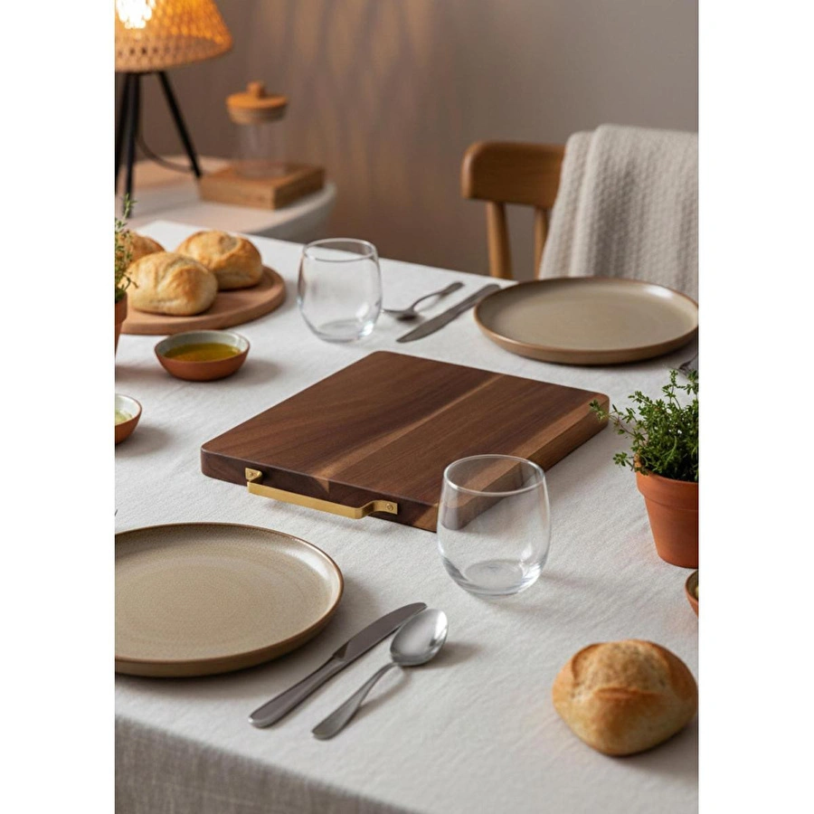 The Mia Natura Akasya Kesme Tahtası 29x22x2 Cm