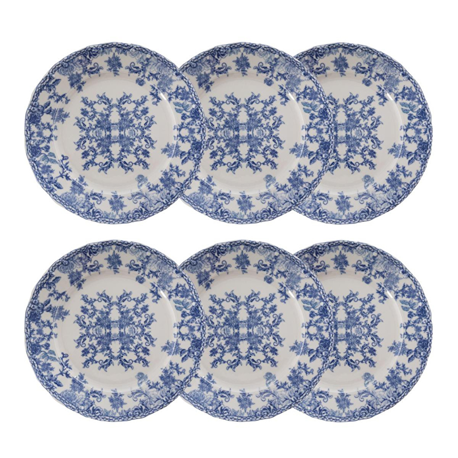 Mudo Home Blue Dream Servi̇s Tabaği Seti̇ 6li-26 Cm