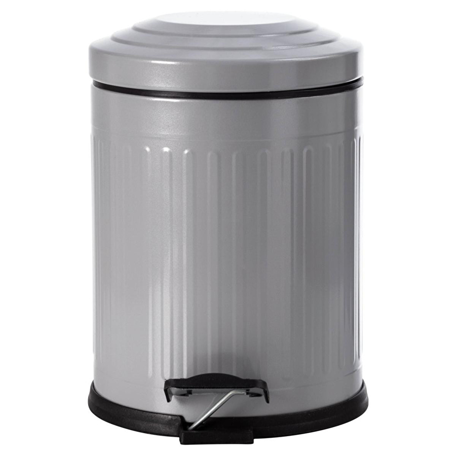 Mudo Home 5lt Pedalli Vintage Çöp Kovasi Gri̇