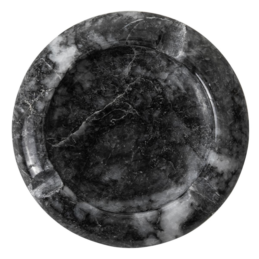 Mudo Home Round Mermer Küllük Si̇yah