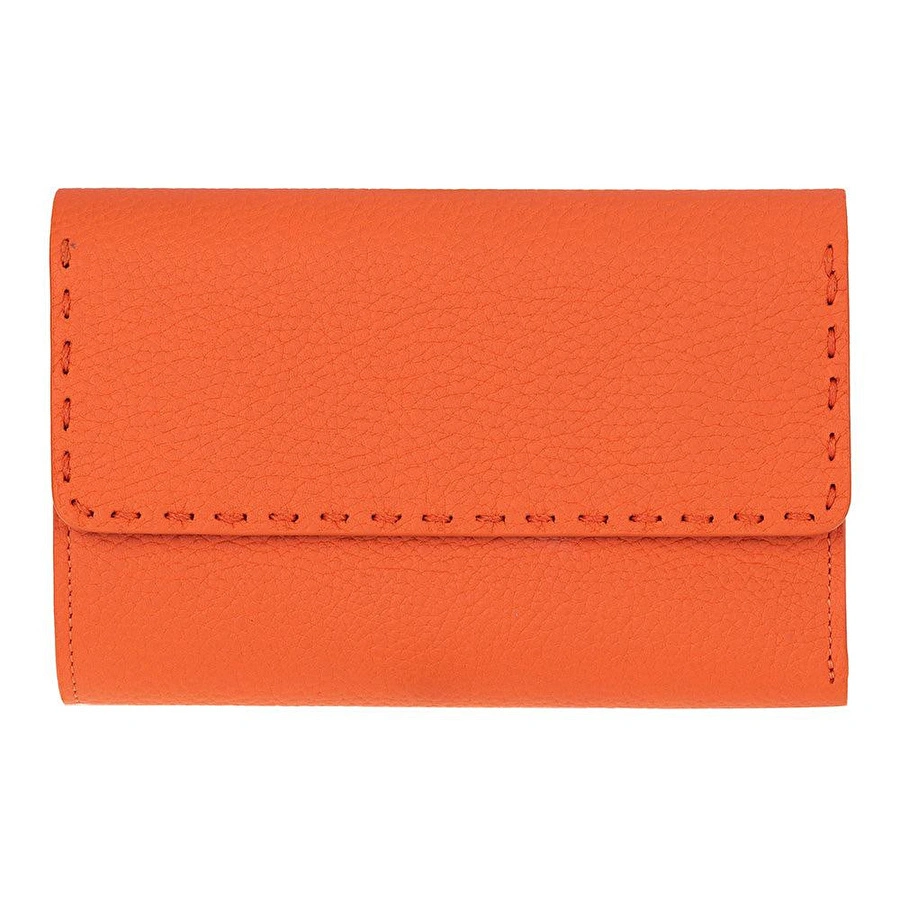 Bloominbag Arc Wallet Terracotta Pebble Hakiki Deri Kartlıklı Manyetik Cüzdan