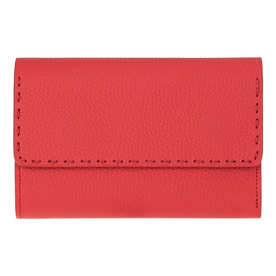 Bloominbag Arc Wallet Crimson Red Hakiki Deri Kartlıklı Manyetik Cüzdan