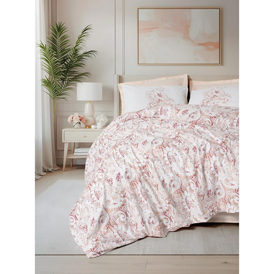 Cotton Box Bohem Tek Kişilik Nevresim Takımı Serava Somon