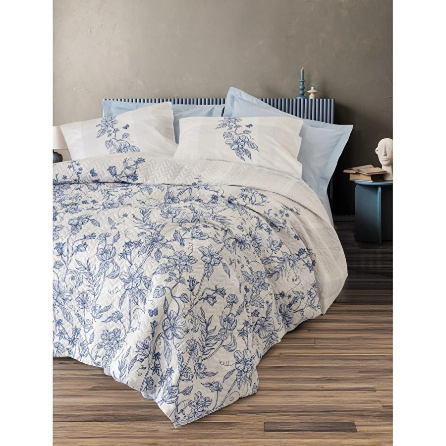 Cotton Box Çift Kişilik Complete Set Linora Mavi