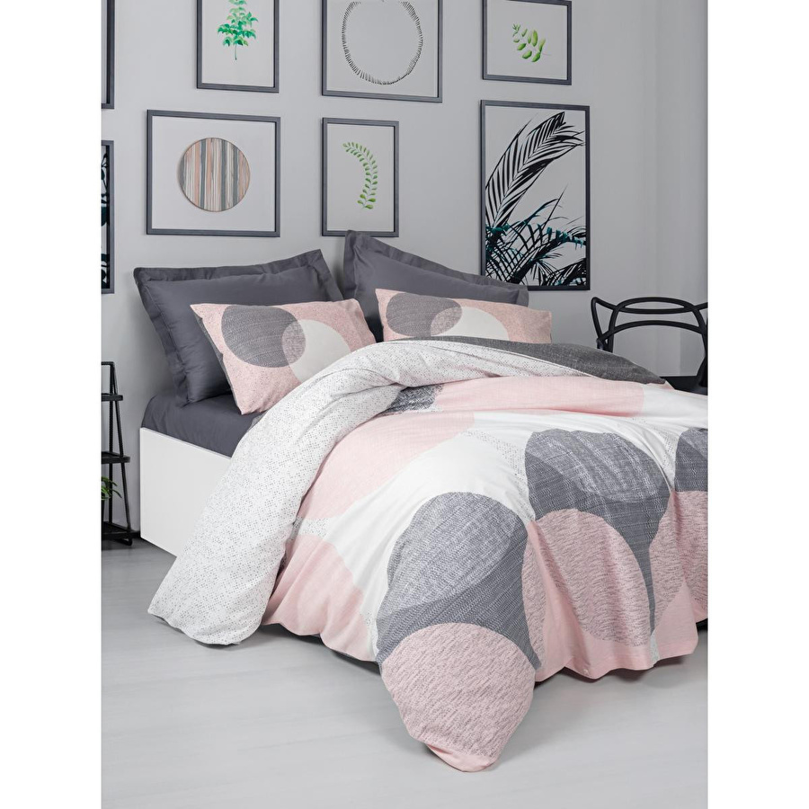 Cotton Box Çift Kişilik Nevresim Takımı Leron Gri